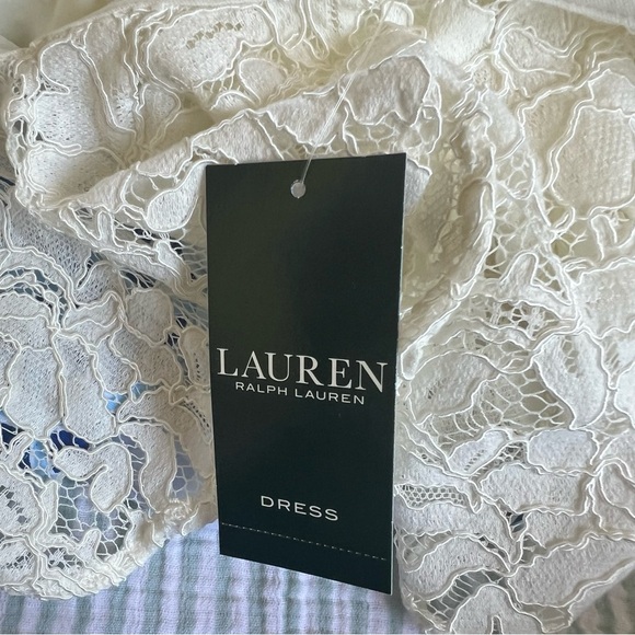 NWT! LAUREN Ralph Lauren Tamalira Floral Lace Dress, Size 8 - Picture 15 of 15